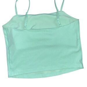 Girlfriend Collective Mint Ribbed Top